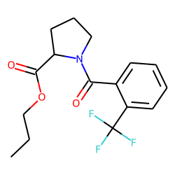 L-Proline, N-(2-trifluoromethylbenzoyl)-, propyl ester
