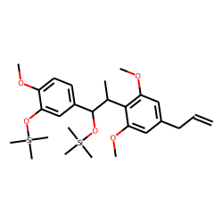 5-[2-(4-Allyl-2,6-dimethoxy-phenoxy)-1-hydroxy-propyl]-2-methoxy-phenol, TMS