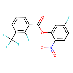 2-Fluoro-3-trifluoromethylbenzoic acid, 2-nitro-5-fluorophenyl ester