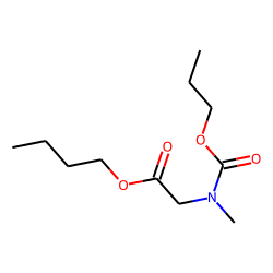 Glycine, N-methyl-n-propoxycarbonyl-, butyl ester