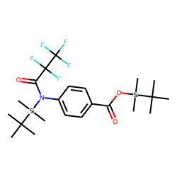 4-Aminobenzoic acid, N- pentafluoropropionyl -, N,O-bis(tert.-butyldimethylsilyl)-