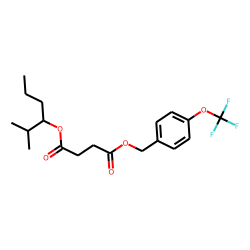 Succinic acid, 2-methylhex-3-yl 4-trifluoromethoxybenzyl ester
