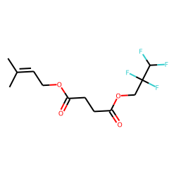 Succinic acid, 3-methylbut-2-en-1-yl 2,2,3,3-tetrafluoropropyl ester