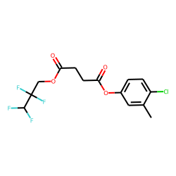 Succinic acid, 4-chloro-3-methylphenyl 2,2,3,3-tetrafluoropropyl ester