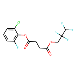 Succinic acid, 2-chloro-6-fluorophenyl 2,2,3,3-tetrafluoropropyl ester