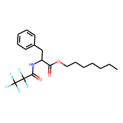 l-Phenylalanine, n-pentafluoropropionyl-, heptyl ester