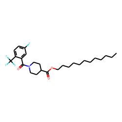 Isonipecotic acid, N-(3-fluoro-6-trifluoromethylbenzoyl)-, dodecyl ester