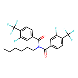 Benzamide, 3-fluoro-4-trifluoromethyl-N-(3-fluoro-4-trifluoromethylbenzoyl)-N-hexyl-