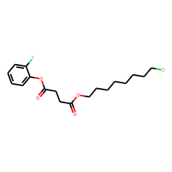 Succinic acid, 8-chlorooctyl 2-fluorophenyl ester