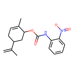 O-nitro carbanilic acid, carveol ester