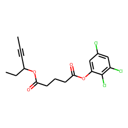 Glutaric acid, hex-4-yn-3-yl 2,3,5-trichlorophenyl ester