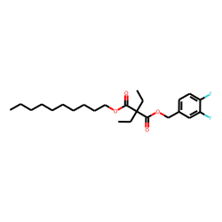 Diethylmalonic acid, 3,4-difluorobenzyl decyl ester