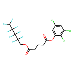 Glutaric acid, 2,2,3,3,4,4,5,5-octafluoropentyl 2,3,5-trichlorophenyl ester