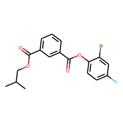 Isophthalic acid, 2-bromo-4-fluorophenyl isobutyl ester