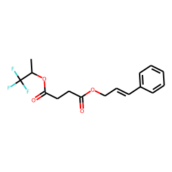 Succinic acid, 1,1,1-trifluoroprop-2-yl 3-phenylprop-2-en-1-yl ester