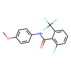 2-Fluoro-6-trifluoromethylbenzamide, N-(4-methoxyphenyl)-