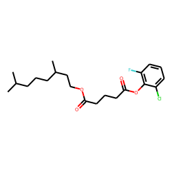 Glutaric acid, 2-chloro-6-fluorophenyl 3,7-dimethyloctyl ester