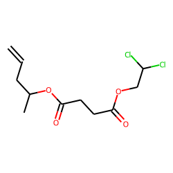 Succinic acid, 2,2-dichloroethyl pent-4-en-2-yl ester