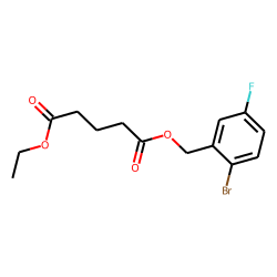 Glutaric acid, 2-bromo-5-fluorobenzyl ethyl ester