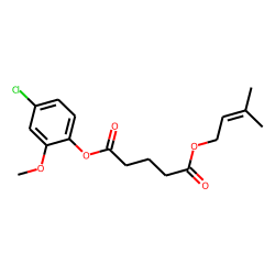 Glutaric acid, 3-methylbut-2-en-1-yl 4-chloro-2-methoxyphenyl ester