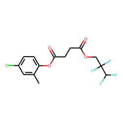 Succinic acid, 2,2,3,3-tetrafluoropropyl 4-chloro-2-methylphenyl ester