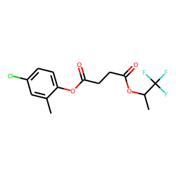 Succinic acid, 1,1,1-trifluoroprop-2-yl 4-chloro-2-methylphenyl ester
