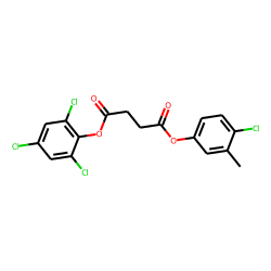 Succinic acid, 4-chloro-3-methylphenyl 2,4,6-trichlorophenyl ester