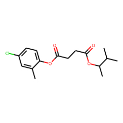 Succinic acid, 3-methylbut-2-yl 4-chloro-2-methylphenyl ester