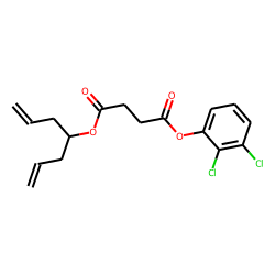 Succinic acid, 2,3-dichlorophenyl hept-1,6-dien-4-yl ester