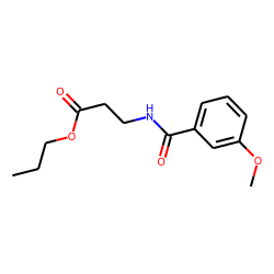 «beta»-Alanine, N-(3-methoxybenzoyl)-, propyl ester