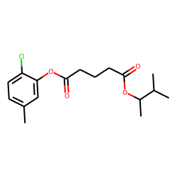 Glutaric acid, 3-methylbut-2-yl 2-chloro-5-methylphenyl ester