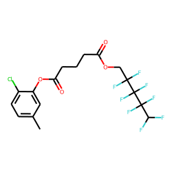 Glutaric acid, 2,2,3,3,4,4,5,5-octafluoropentyl 2-chloro-5-methylphenyl ester