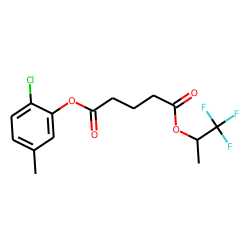 Glutaric acid, 1,1,1-trifluoroprop-2-yl 2-chloro-5-methylphenyl ester