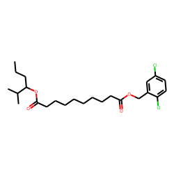 Sebacic acid, 2,5-dichlorobenzyl 2-methylhex-3-yl ester
