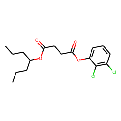Succinic acid, 2,3-dichlorophenyl 4-heptyl ester