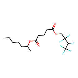 Glutaric acid, hept-2-yl 2,2,3,4,4,4-hexafluorobutyl ester