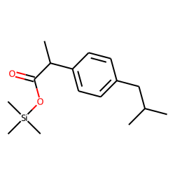 Benzeneacetic acid, «alpha»-methyl-4-(2-methylpropyl)-, trimethylsilyl ester