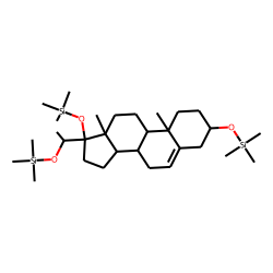 3«beta»,17,21«alpha»-Tris(trimethylsiloxy)pregn-5-ene
