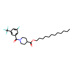 Isonipecotic acid, N-(3-fluoro-5-trifluoromethylbenzoyl)-, dodecyl ester