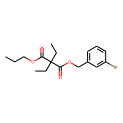 Diethylmalonic acid, 3-bromobenzyl propyl ester