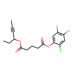 Glutaric acid, hex-4-yn-3-yl 2,4,5-trichlorophenyl ester