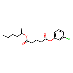Glutaric acid, 3-chlorophenyl 2-hexyl ester