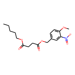 Succinic acid, 4-methoxy-3-nitrobenzyl pentyl ester