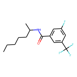 Benzamide, 3-fluoro-5-trifluoromethyl-N-(hept-2-yl)-