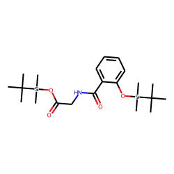 2-Hydroxyhippuric acid, tert-butyldimethylsilyl ether, tert-butyldimethylsilyl ester
