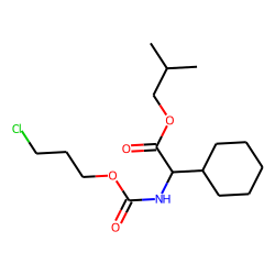 Glycine, 2-cyclohexyl-N-(3-chloropropoxycarbonyl)-, isobutyl ester