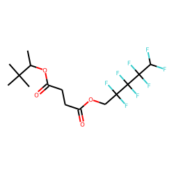 Succinic acid, 2,2,3,3,4,4,5,5-octafluoropentyl 3,3-dimethylbut-2-yl ester
