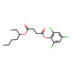 Succinic acid, 2,4,6-trichlorophenyl 3-heptyl ester
