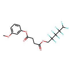 Succinic acid, 2,2,3,3,4,4,5,5-octafluoropentyl 3-methoxyphenyl ester