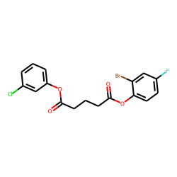 Glutaric acid, 3-chlorophenyl 2-bromo-4-fluorophenyl ester